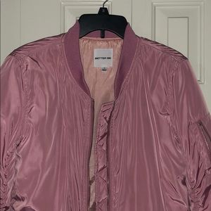 💞🌸🎀💕💓💖💘💓 Pink Long Bomber Jacket